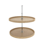 Rev-A-Shelf 2-Tier Wood Full Circle Cabinet Lazy Susan, 28 in Diameter