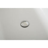 67 in. Acrylic Right Drain Oval Flat Bottom Freestanding Bathtub in White - Super Arbor