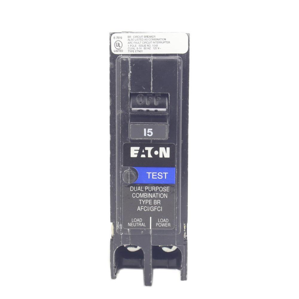 BR 20 Amp 1-Pole Dual Function (Arc Fault/Ground Fault) Plug-On Neutral Circuit Breaker - Super Arbor