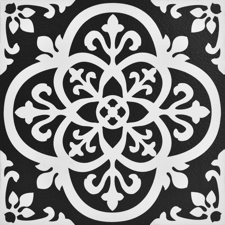 FloorPops Black 12-in x 12-in Water-Resistant Peel and Stick Vinyl Tile Flooring, 20-sq ft Coverage