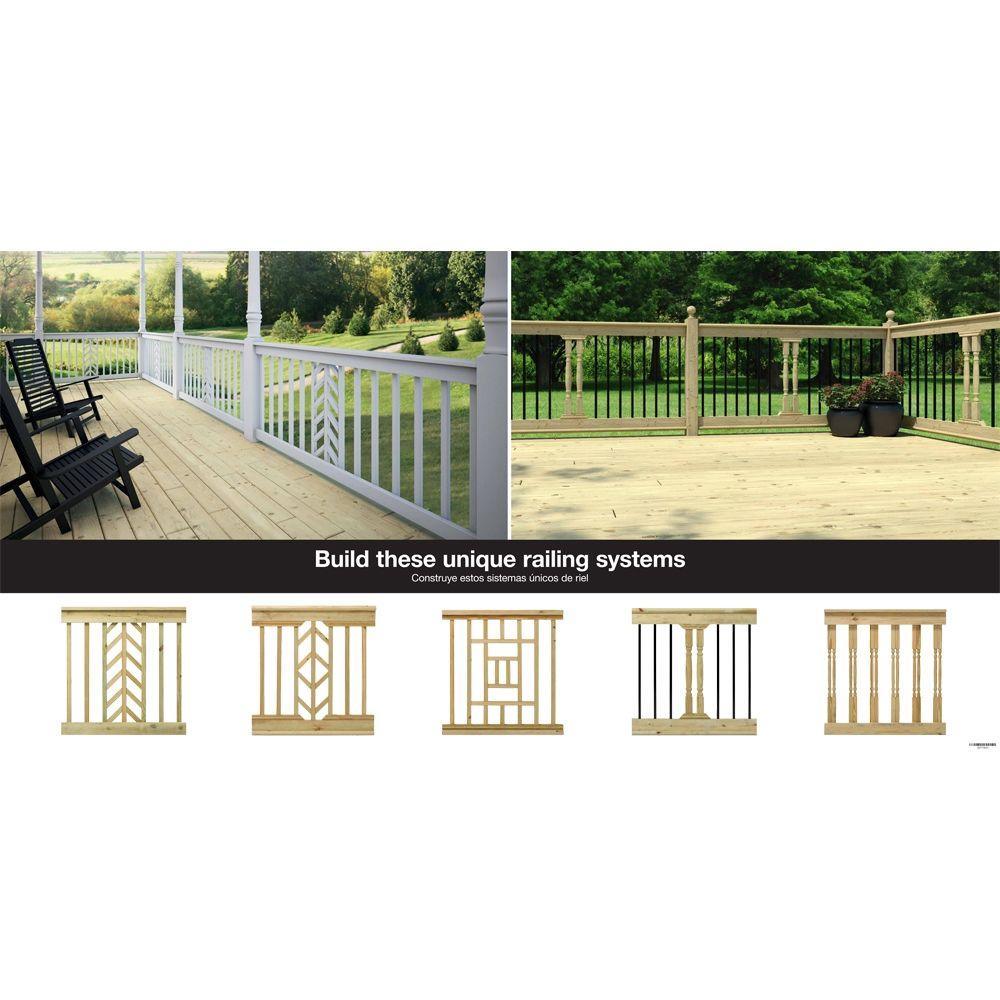 2 in. x 2 in. x 42 in. Wood Pressure-Treated Mitered 1-End B1E Baluster (16-Pack) - Super Arbor
