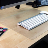 20 in. x 36 in. Polycarbonate Rectangular Desk Pad with Anti-Slip Backing - Super Arbor