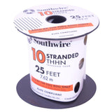 500 ft. 10 Black Stranded CU THHN Wire - Super Arbor