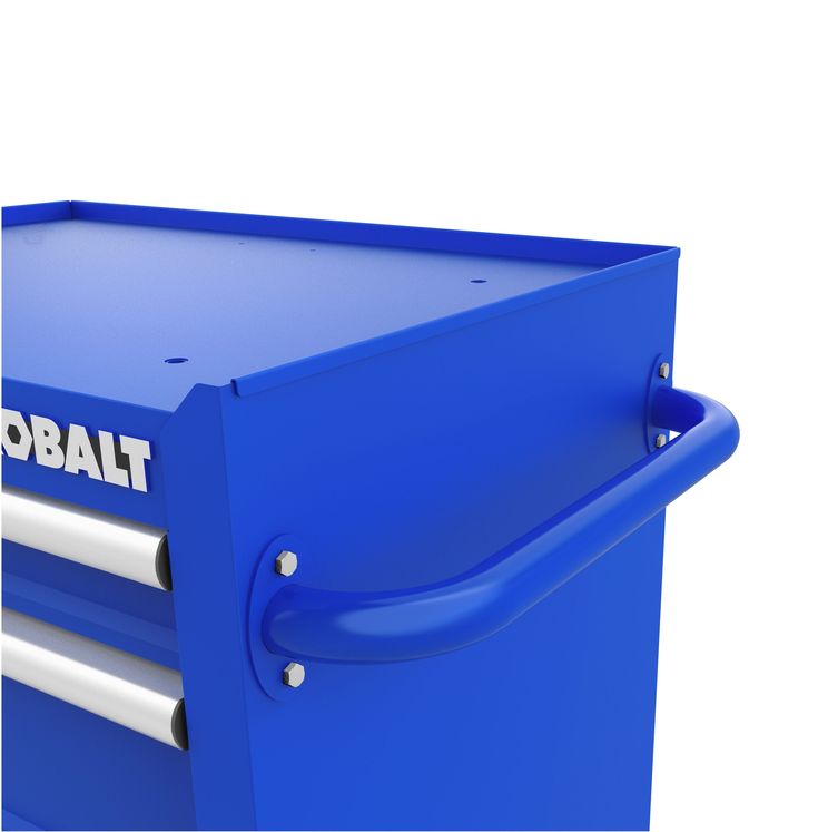 Kobalt 26.7-in W x 33-in H 4-Drawer Steel Rolling Tool Cabinet (Blue)