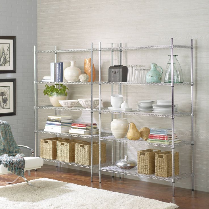 Style Selections 18-in D x 47.7-in W x 72-in H 5-Tier Steel Utility Freestanding Shelving Unit