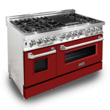 ZLINE 48 in. Professional Dual Fuel Range in Stainless Steel (RA48) - Super Arbor