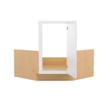 Hampton Partially Assembled 36 x 34.5 x 24 in. Corner Sink Base Kitchen Cabinet in Satin White