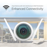 1080p Wi-Fi Outdoor Surveillance Camera with 100 ft. Night Vision Weatherproof, Smart Motion Detection - Super Arbor