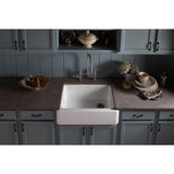 Whitehaven Farmhouse Undermount Apron Front Cast Iron 30 in. Self-Trimming Single Bowl Kitchen Sink in White - Super Arbor