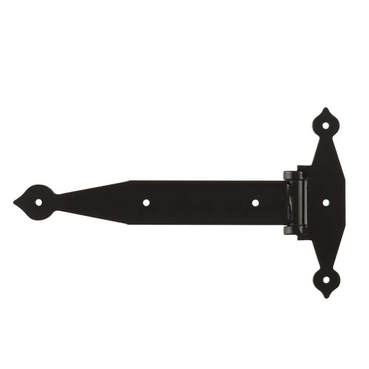 Everbilt 12 in. x 9 in. Black Gate Tee Hinge