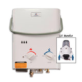 Eccotemp L5 1.5 GPM Portable 37,500 BTU Liquid Propane Outdoor Tankless Water Heater with Flojet Water Pump - Super Arbor