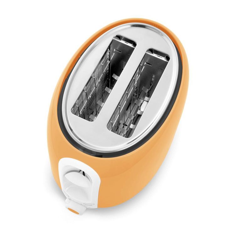 2-Slice Peach Orange Long Slot Toaster