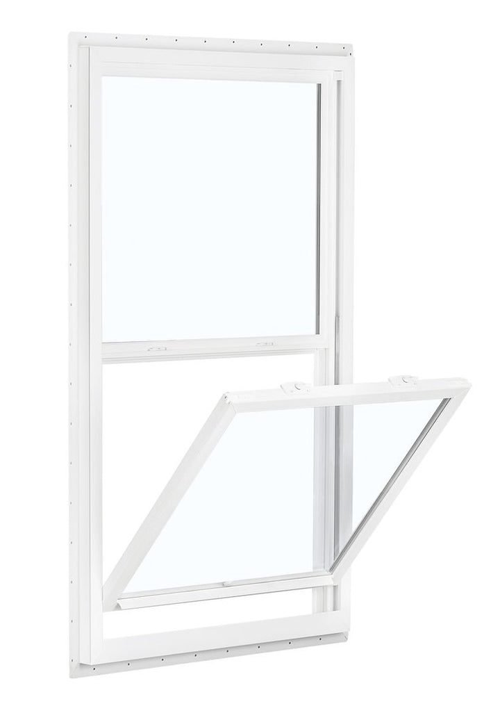 RELIABILT 150 Series New Construction 35-1/2-in x 71-1/2-in x 3-1/4-in Jamb White Vinyl Dual-pane Single Hung Window Half Screen Included