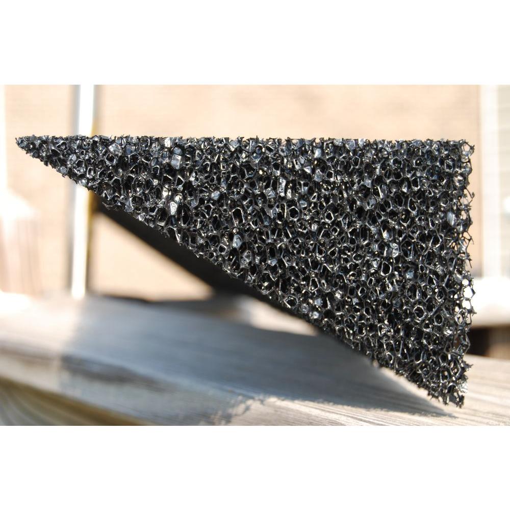 4 ft. 5K Style Inserts Black Foam Wedge Gutter Guard (8-Box) - Super Arbor