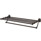 29 in. Towel Bar and Bath Train Rack in Oil Rubbed Bronze - Super Arbor