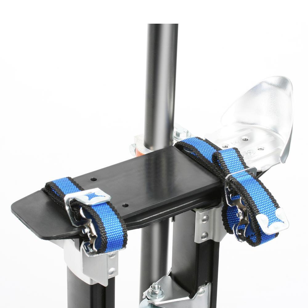 18 in. to 30 in. Black Mag Pros Magnesium Drywall Stilts - Super Arbor