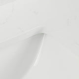 37 in. W x 22 in. D x 0.75 in. H Quartz Vanity Top in Carrara White with White Basin - Super Arbor