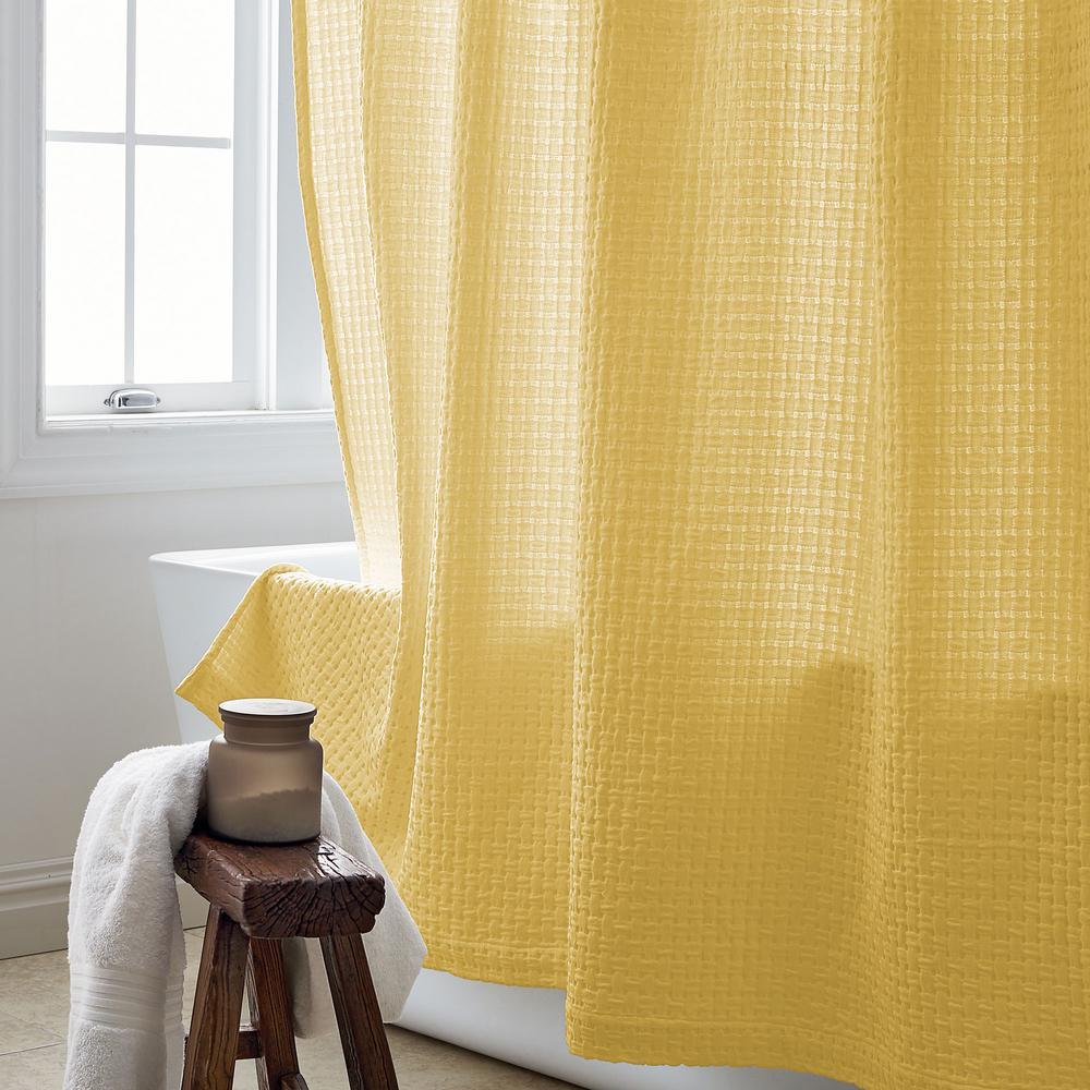 Basket Weave 72 in. Twine Shower Curtain - Super Arbor
