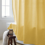 Basket Weave 72 in. Twine Shower Curtain - Super Arbor