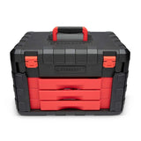 Crescent 1/4 in., 3/8 in., and 1/2 in. Drive SAE/Metric Mechanics Tool Set with 3-Drawer Storage Case (229-Piece)