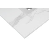 25 in. W x 22 in. D x 0.75 in. H Engineered Marble Vanity Top in Calacatta White with White Basin - Super Arbor