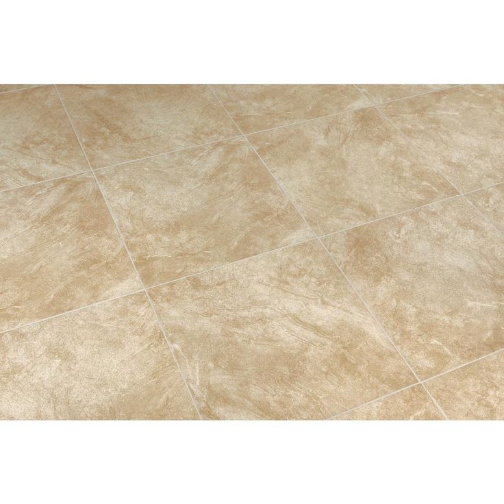 TrafficMaster Portland Stone Beige 18 in. x 18 in. Glazed Ceramic Floor and Wall Tile (17.44 sq. ft. / case)