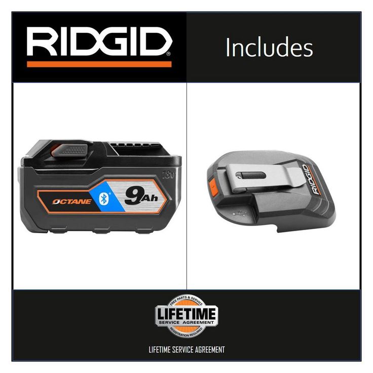 18-Volt OCTANE Bluetooth 9.0 Ah Battery with 18-Volt USB Portable Power Source with Activate Button
