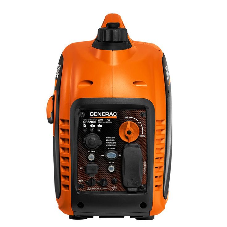 Generac GP2200i - 2200-Watt Gasoline Powered Recoil Started Residential Portable Inverter Generator