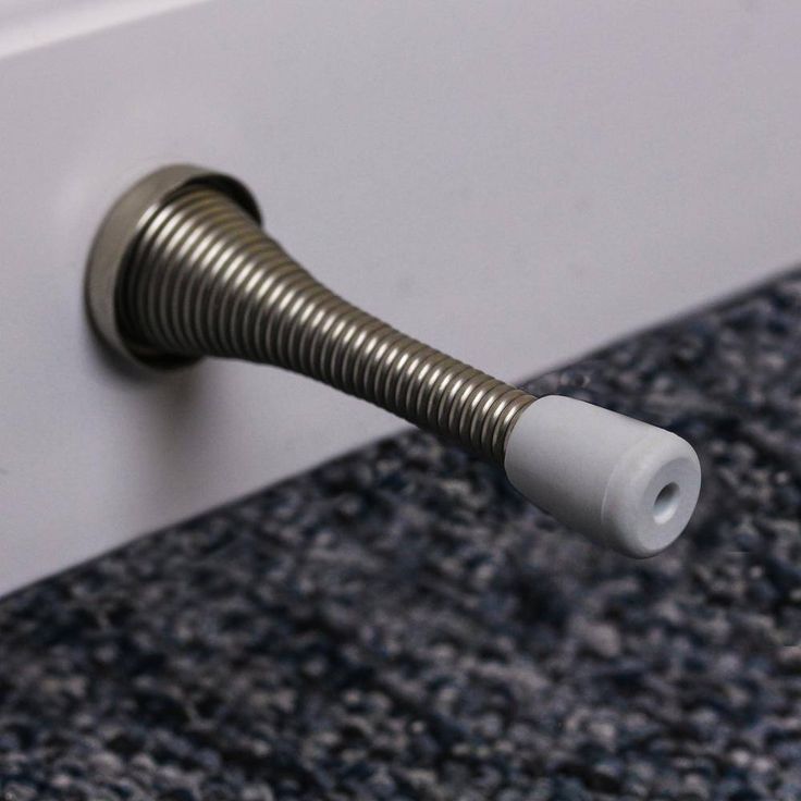 Satin Nickel Spring Door Stop