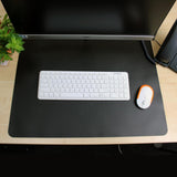 20 in. x 36 in. Black Vinyl Rectangular Desk Pad - Super Arbor
