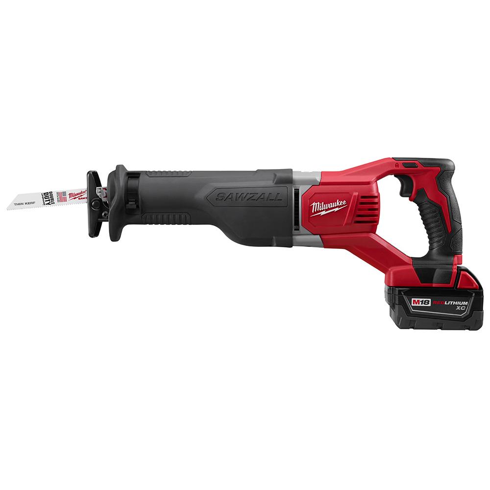 M18 18-Volt Lithium-Ion Cordless SAWZALL Reciprocating Saw W/(2) 3.0Ah Batteries, Charger, Hard Case