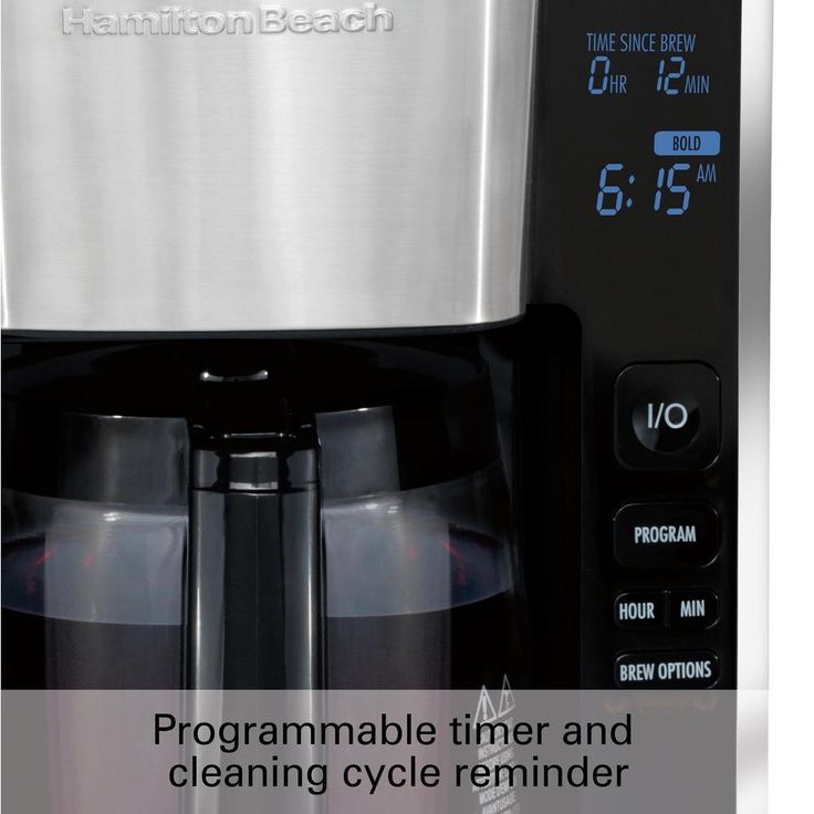 12-Cup Black Programmable Easy Access Deluxe Coffee Maker