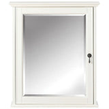 Newport 24 in. W x 28 in. H Framed Bathroom Cabinet in Ivory - Super Arbor