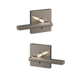 Custom Latitude Satin Nickel Collins Trim Dummy Door Lever (2-pack) - Super Arbor