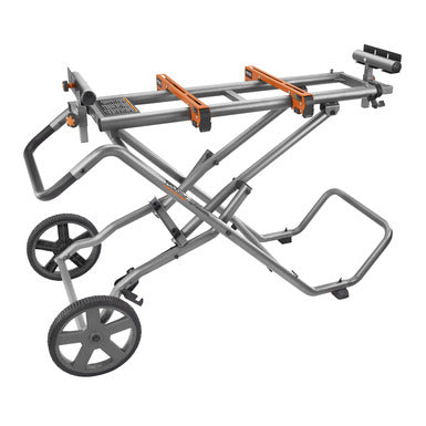 RIDGID Mobile Miter Saw Stand, AC9946, 9 ft. 6 in. Extension, 300 lb Capacity