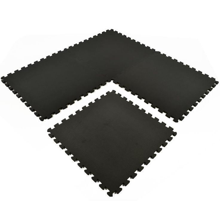 Greatmats Sport Plus Designer Black 2 ft. x 2 ft. x 0.39 in. Interlocking High Density Foam Floor Tiles (Case of 25)