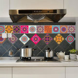 Goory 10PCS Mosaic Wall Sticker Self-adhesive Tile Sticker Kitchen/Bathroom Decorative