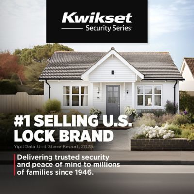 Kwikset Delta Satin Chrome Single-Cylinder Deadbolt Universal Keyed Entry Door Handle Combo Pack (1 Handle and 1 Deadbolt)