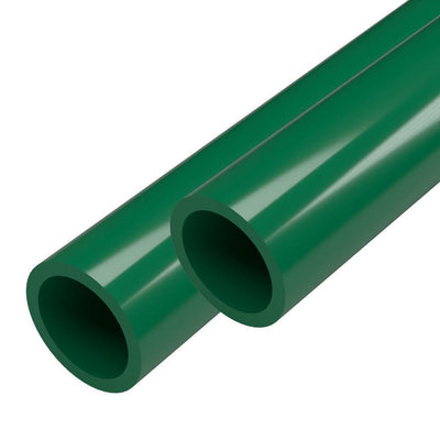 1-1/4 in. x 5 ft. Green Furniture Grade Schedule 40 PVC Pipe (2-Pack) - Super Arbor