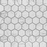 Merola Tile Metro Hex Glossy White 10-1/4 in. x 11-3/4 in. x 5 mm Porcelain Mosaic Tile (8.56 sq. ft. / case)