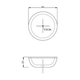 Posh Series Deco-Glass Vessel Sink in Brushed Silver - Super Arbor