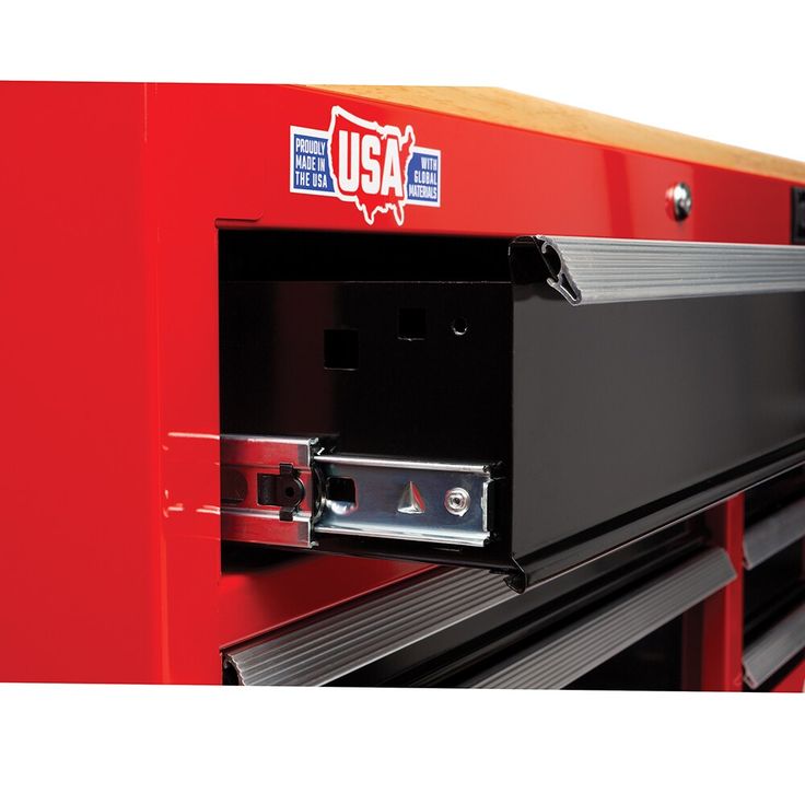 CRAFTSMAN 2000 Series 41-in W x 35-in H 7-Drawer Steel Rolling Tool Cabinet (Red)