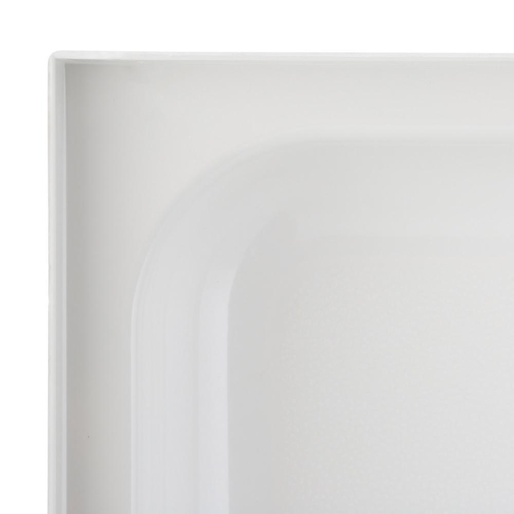 Ensemble 36 in. x 34 in. Single Threshold Shower Base in White - Super Arbor
