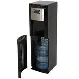 3-5 Gal. ENERGY STAR Hot/Room/Cold Temperature Bottom Load Water Cooler Dispenser with Kettle Feature in Black/Stainless