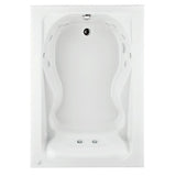 Cadet 60 in. x 42 in. Reversible Whirlpool Tub in White - Super Arbor
