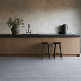 Glenbarr Concrete 22 MIL x 18.5 in. W x 37 in. L Click Lock Waterproof Vinyl Tile Flooring (19.1 sq. ft./case)