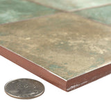 Merola Tile Kings Etna Sage 13-1/8 in. x 13-1/8 in. Ceramic Floor and Wall Tile