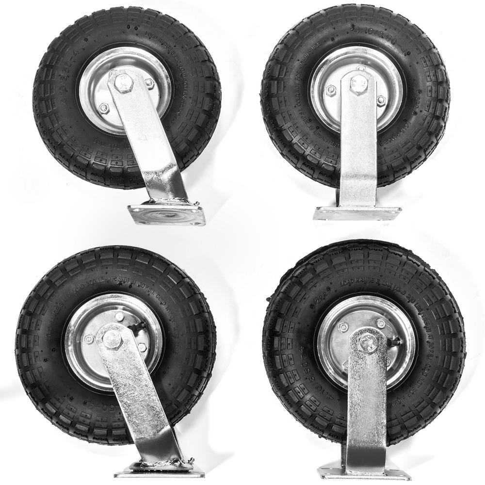 10 in. Industrial Casters (4-Pack) - Super Arbor