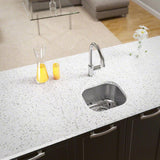 All-in-One Undermount Stainless Steel 15 in. Single Bowl Bar Sink