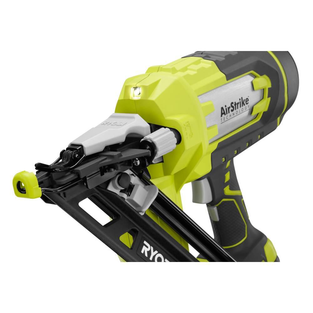 18-Volt ONE+ Lithium-Ion Cordless AirStrike 15-Gauge Angled Finish Nailer (Tool Only) with Sample Nails - Super Arbor